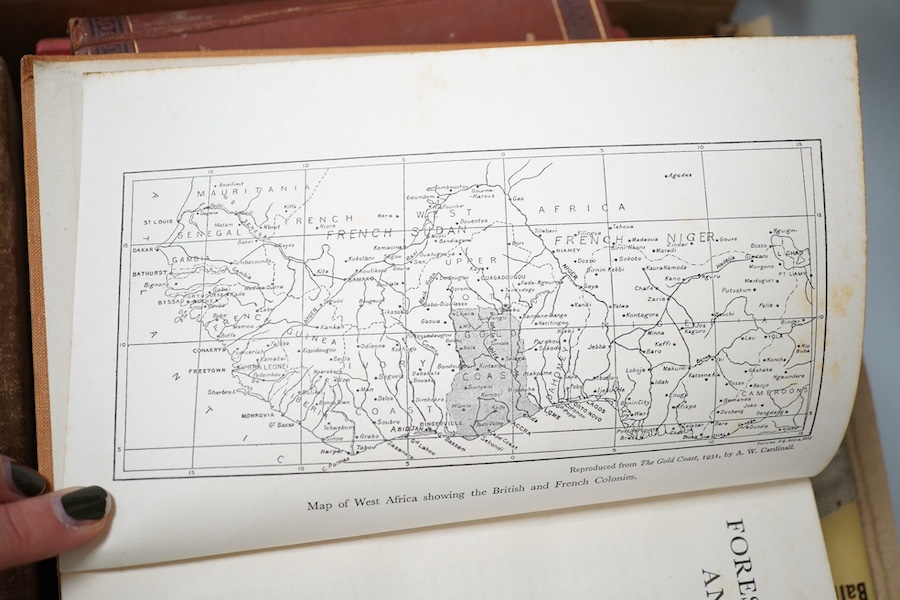 Stebbing, E.P. - The Forests of West Africa and the Sahara. photo. and other illus.; publisher's cloth, 1937; Sargent, Wyn - People of the Valley. plates and other illus.; publisher's cloth. 1976; Metraux, Alfred - Voodo